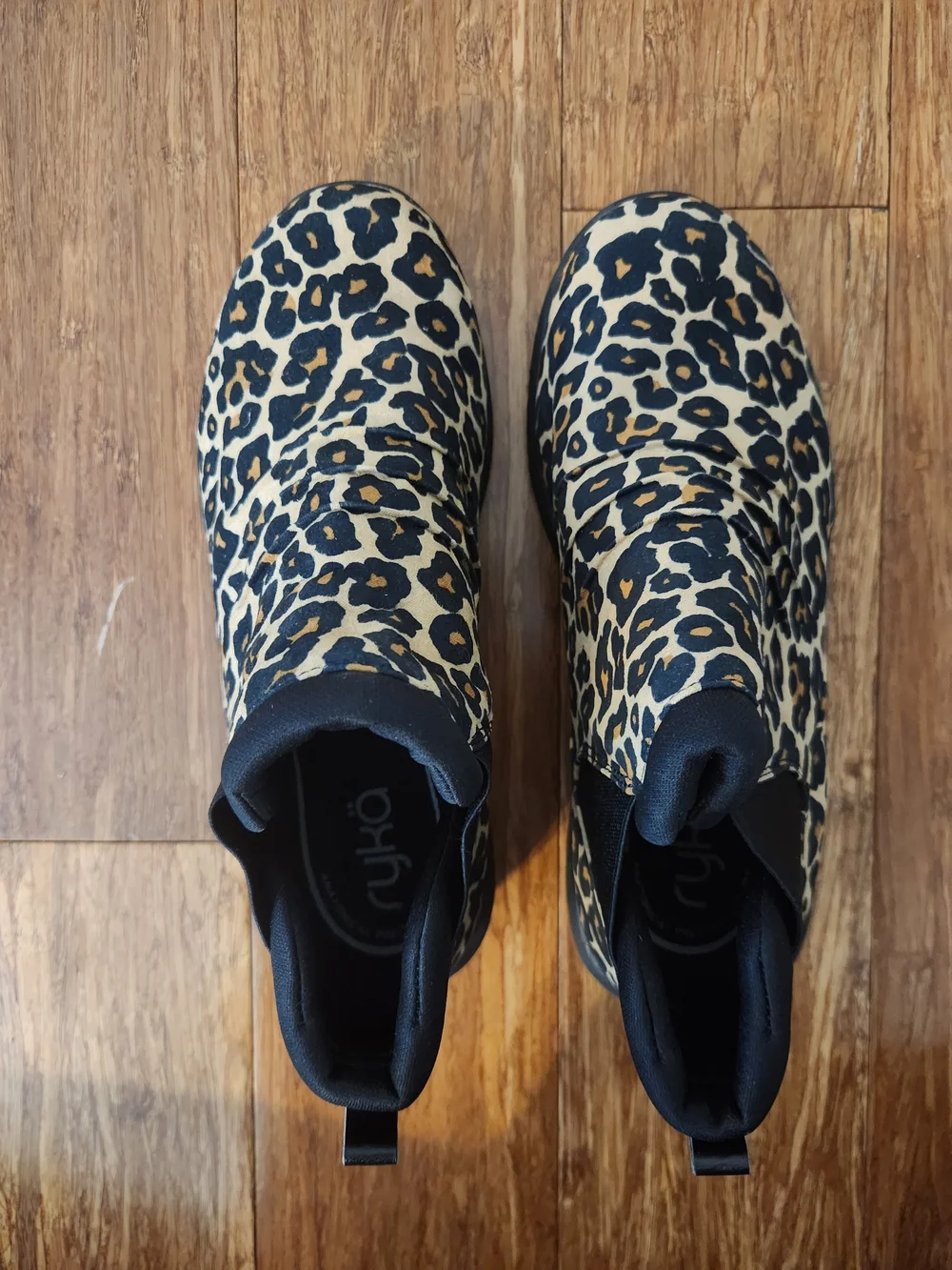 Ryka Women's Leopard Print Niah Slip-On Ankle Boots, 7.5 Wide